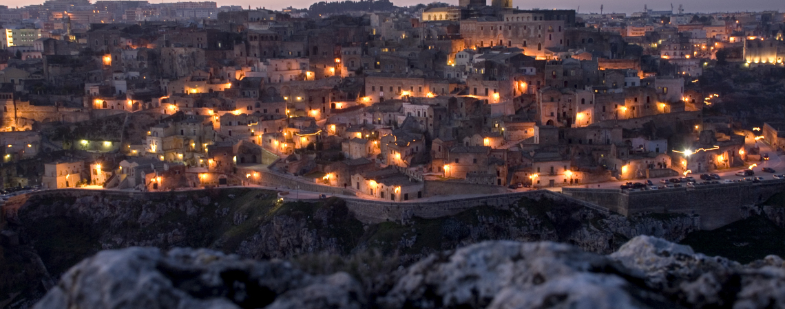 Basilicata Matera dal Parco della Murgia Materana